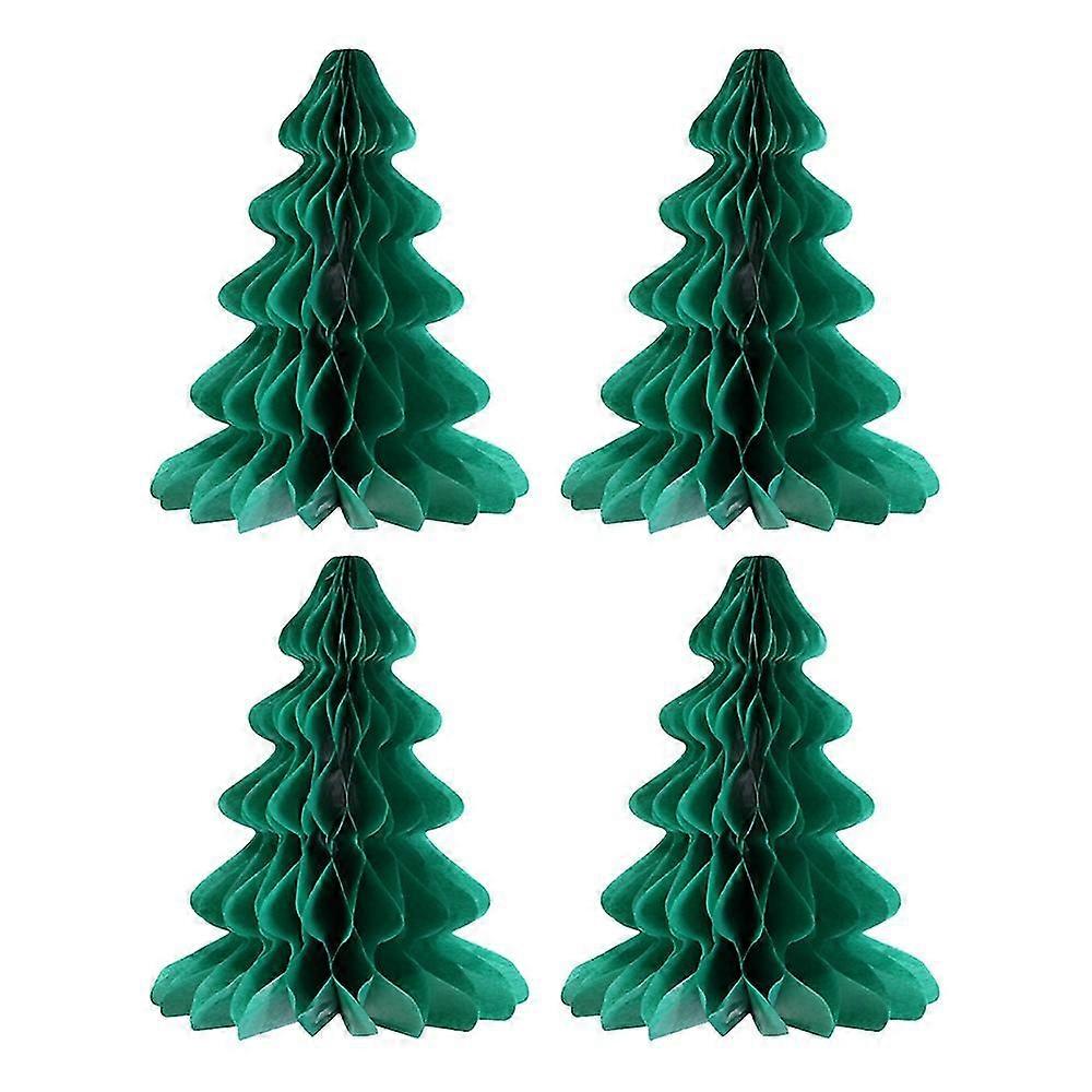 4PCS شجرة عيد الميلاد سانتا هات قرص العسل الحلي عيد الميلاد لزينة حزب عيد الميلاد