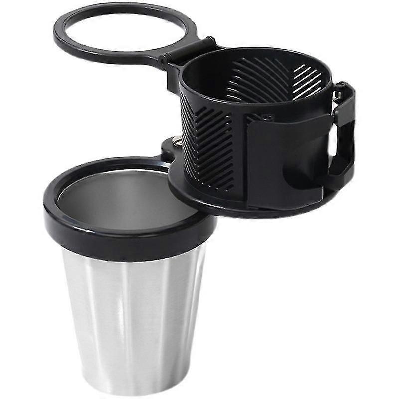 Universal Car Cup Holder Mount, 3 In 1 Multifunctional Cup Mount Extender Organizer Also Can Be Adjustabled For Phone Holder Compatible With Most Vehi
