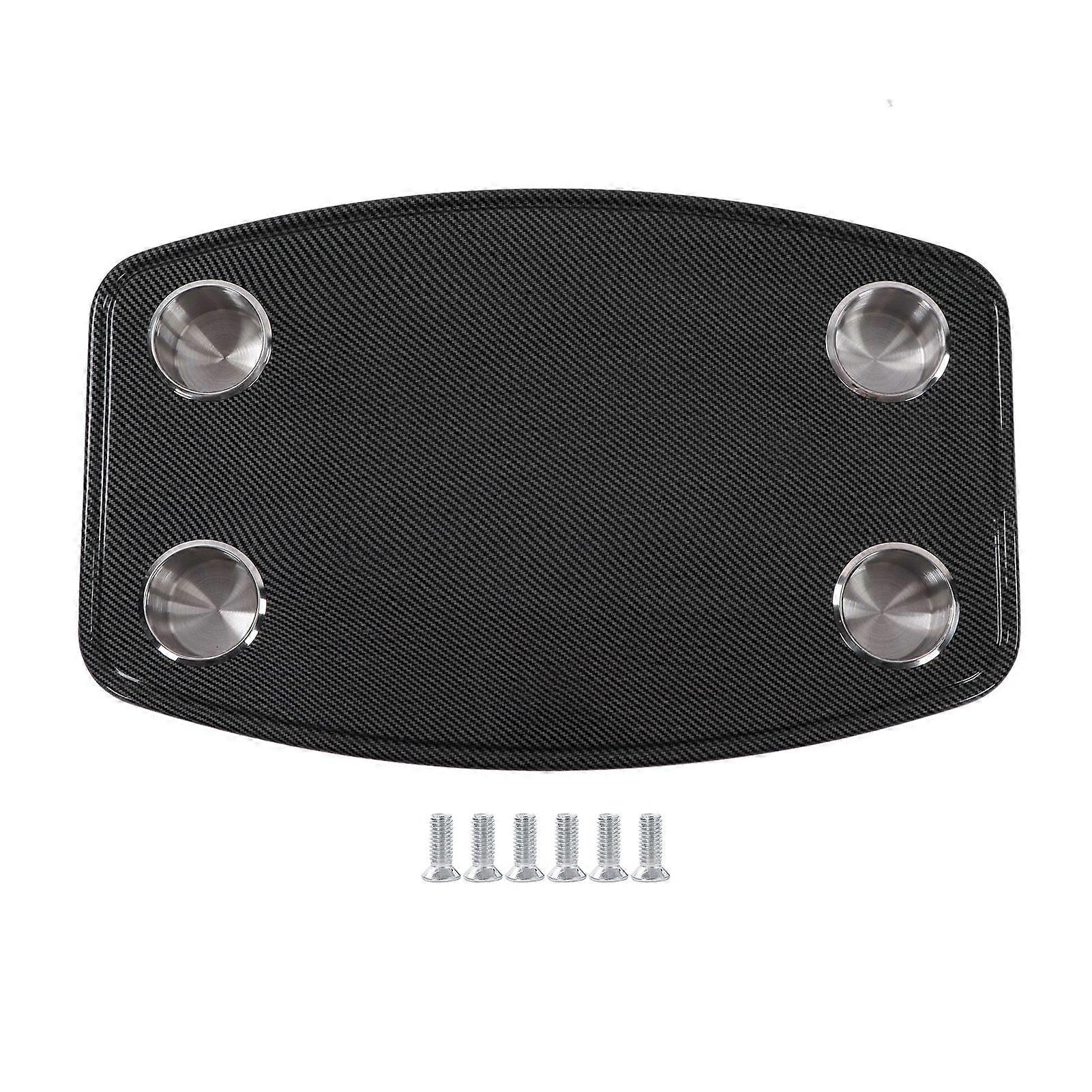 RV Removable Table Carbon Fibre Style 600x380x30mm with 4 Cup Holders for Yacht Caravan Camper