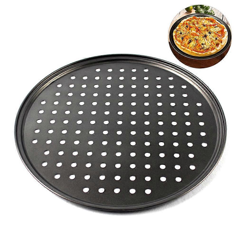 28CM Non Stick Pizza Pan Pizza Tray Round Pizza Baking Tray Strong Baking Tool