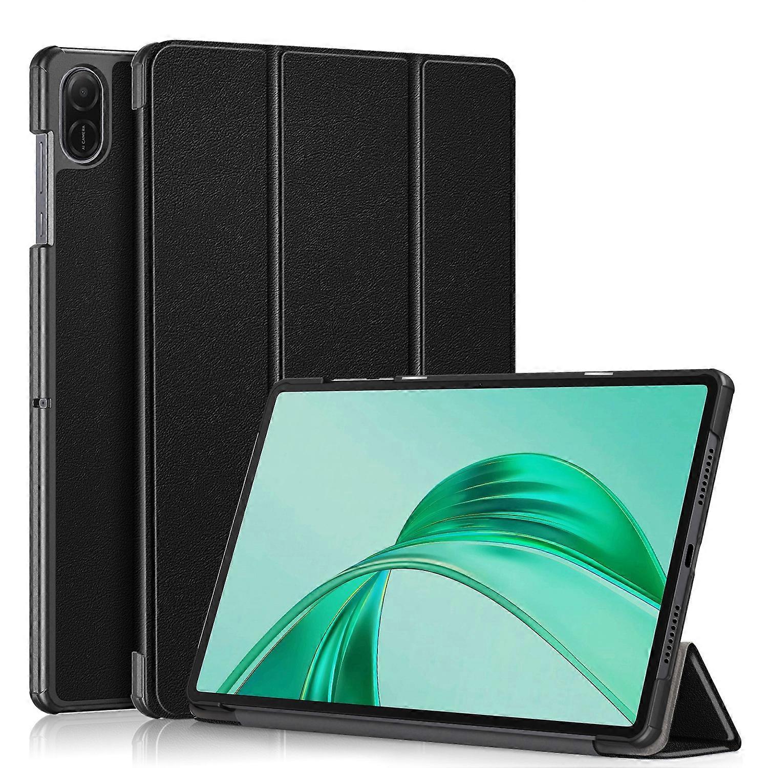 Custer Pure Color 3-Fold Leather Tablet Case
