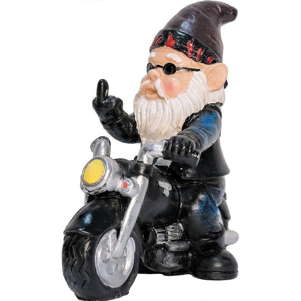 Garten Motorrad Zwerg Statue