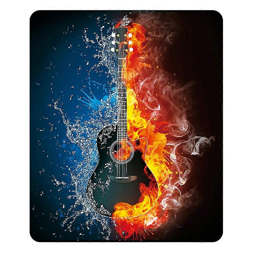 Mode 3D Guitare Imprimer Motif Douce Confortable Couverture Confortable Pour Canapé-Lit