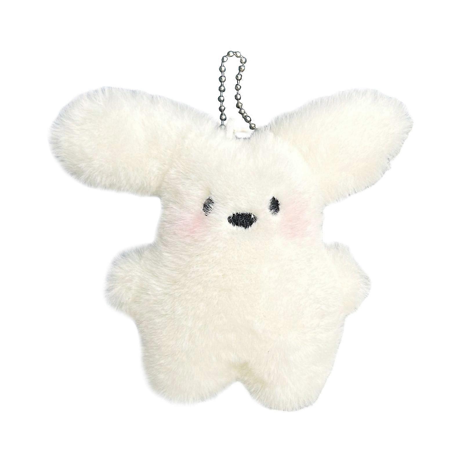 Cartoon Big Ear Bowknot Dog Dolls Keyring Pendant Plush Puppy Keychain Bag Charm for Women’s Purses and Wallets Decors