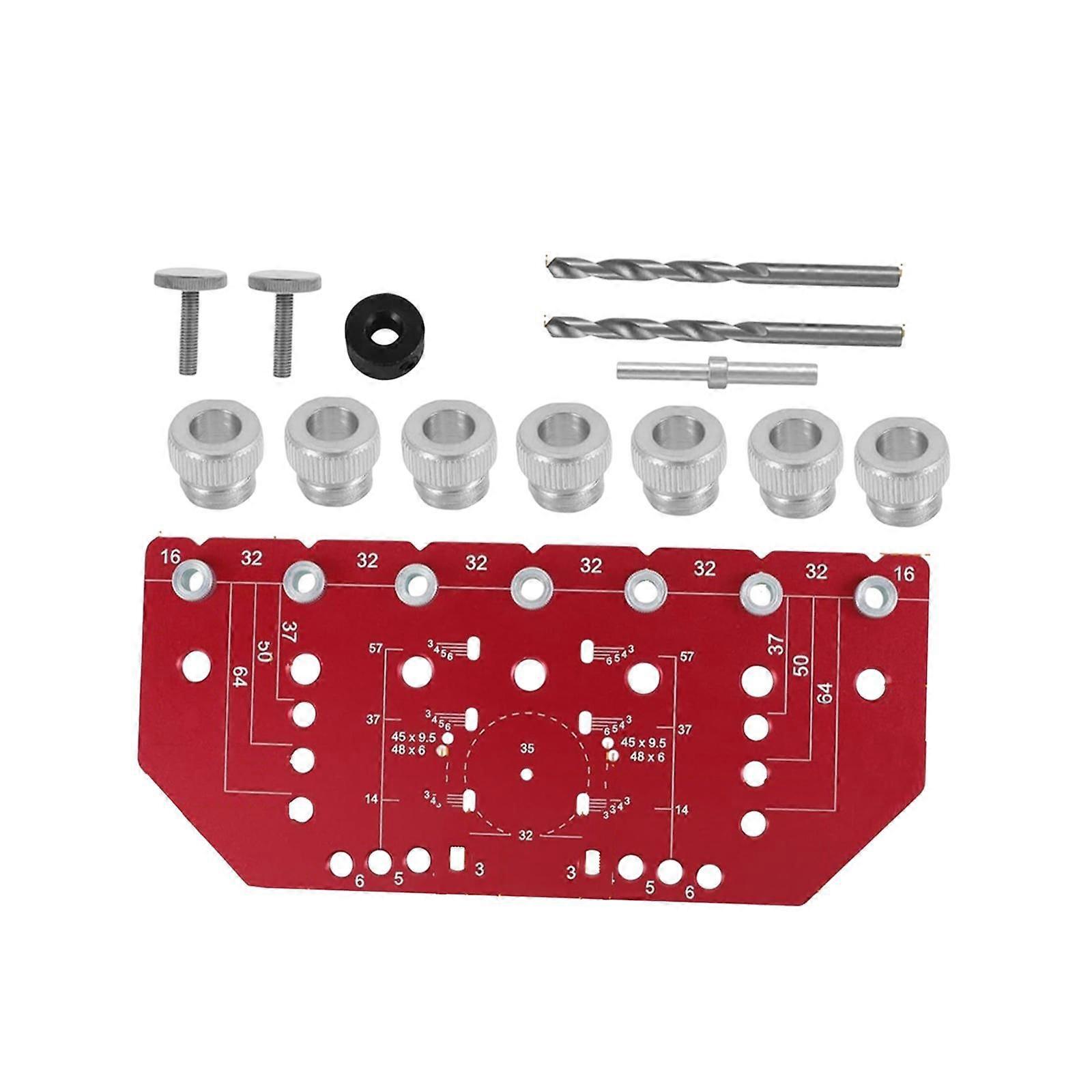 Shelf Pin Jig and Hinge Jig Aluminum Alloy Metal for Cabinet Furniture Shelf