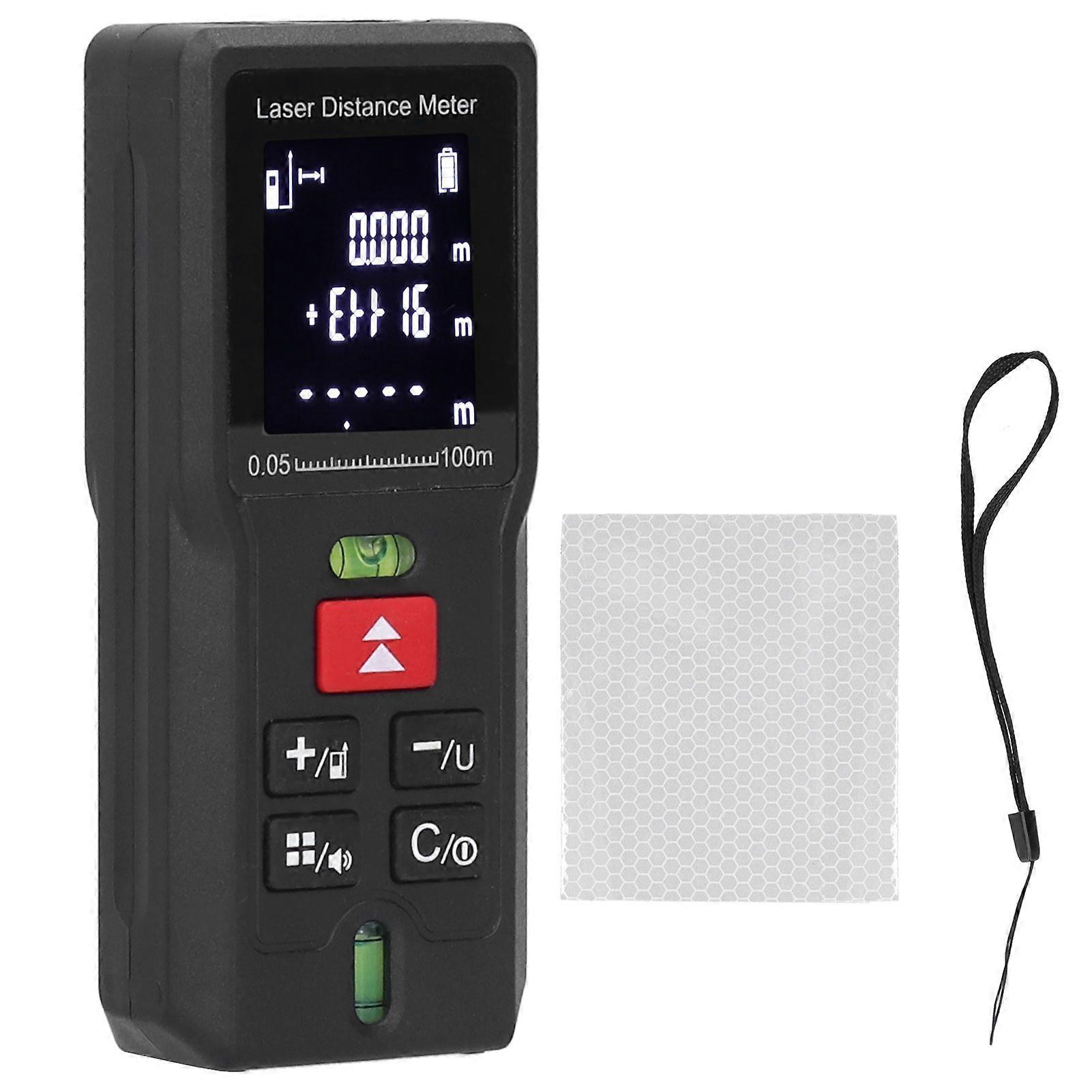 100M HandHeld Laser Rangefinder Portable Digital Distance Meter Measuring Tool for Architects