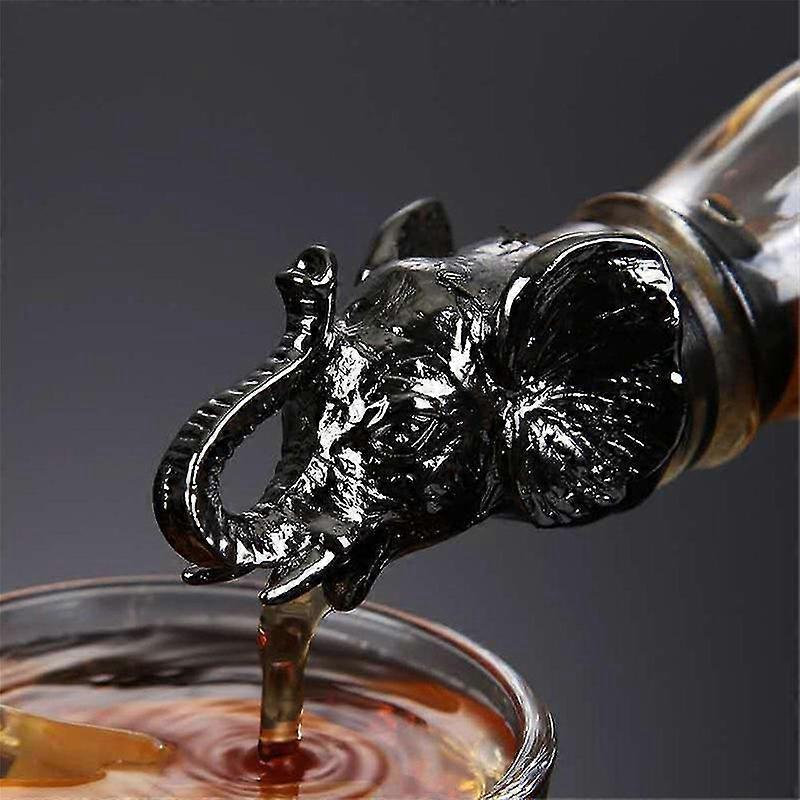 1 قطعة النبيذ المدفق سبائك الزنك النبيذ سدادة المشروبات بار أدوات الغزلان الأيائل