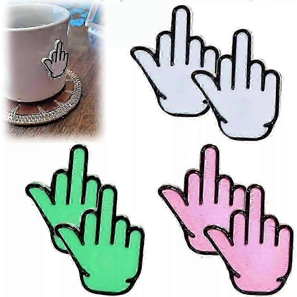 الإصبع الأوسط شفط كأس مضحك ملصق الديكور مزحة هدية ، الإسبع الأوسط هفوة