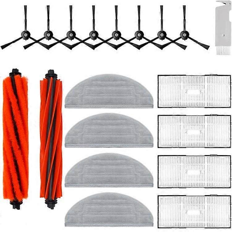 18Pcs / Set Accessories Compatible For Roborock S8 / S8+ / S8 Pro Ultra Sweeping Robot Filters Main Brush Mop Cloth Side Brushes K