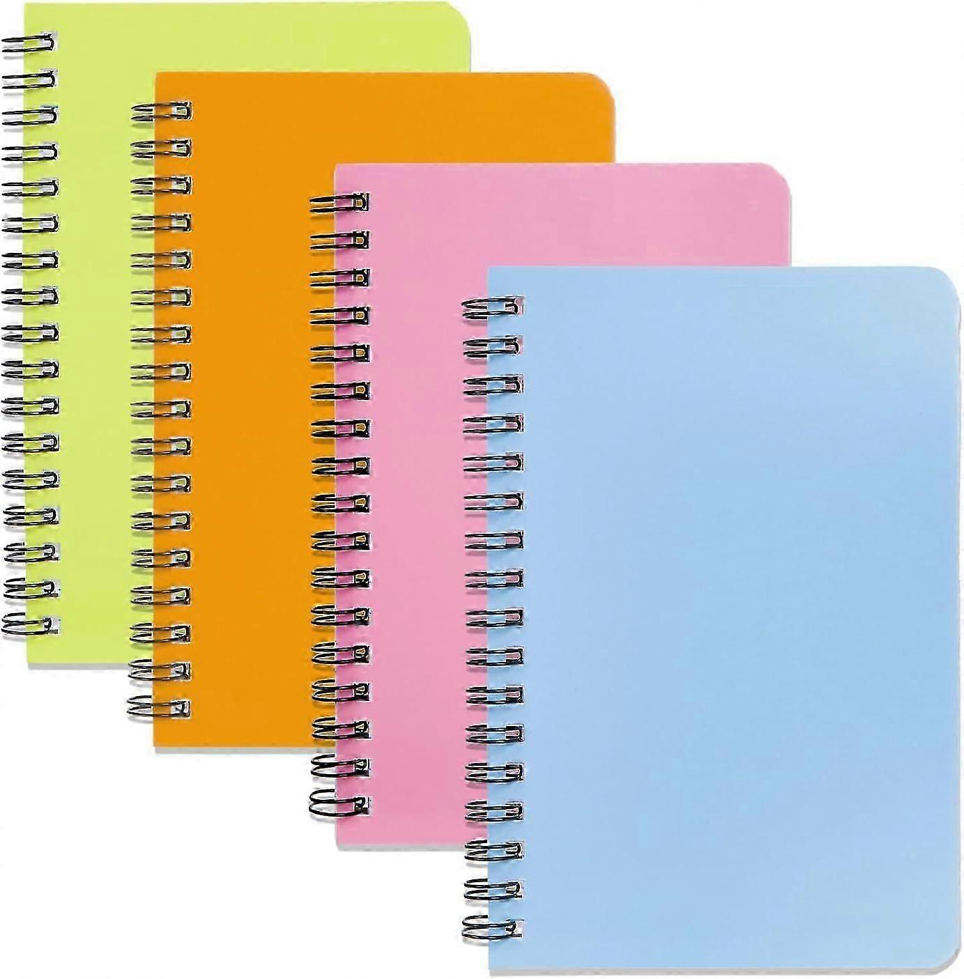 Spiral Notebook 4Pack Pocket Notebook 4.2"x 6.1" Pocket Notepad Small Notebook