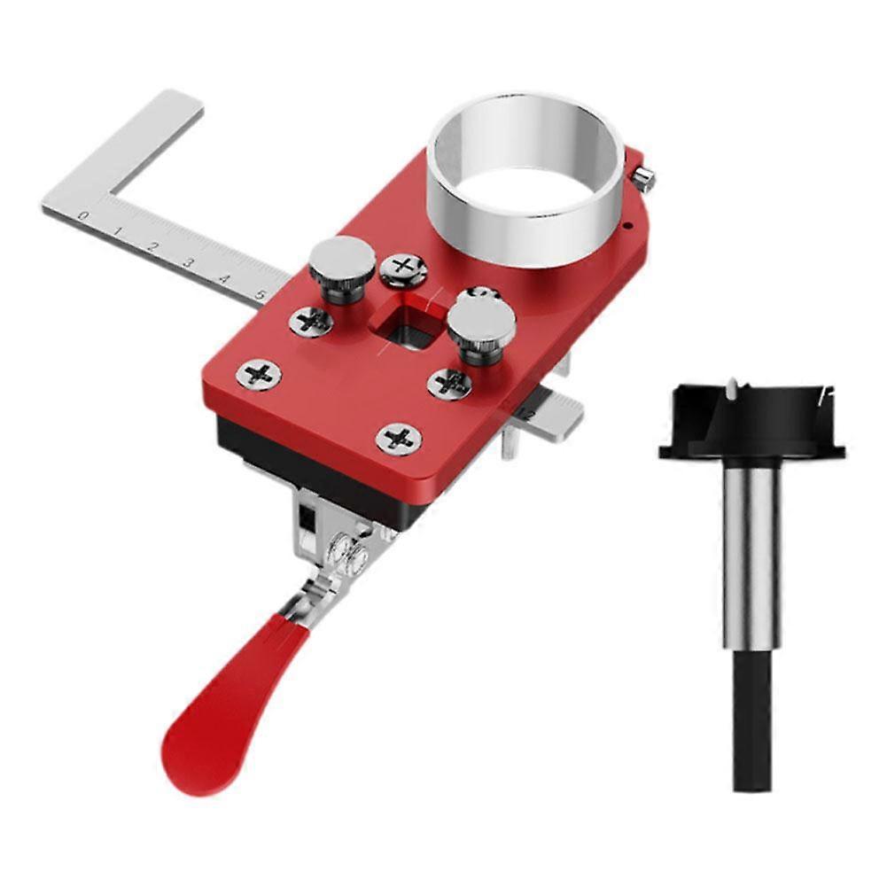 Door Hinge Hole Opener Guide Locator for Woodworking Punch Drilling Precise