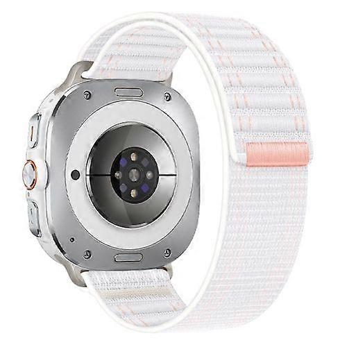 For Samsung Galaxy Watch Ultra 47mm Sea Wave Texture Nylon Hook and Loop Fastener Watch Band