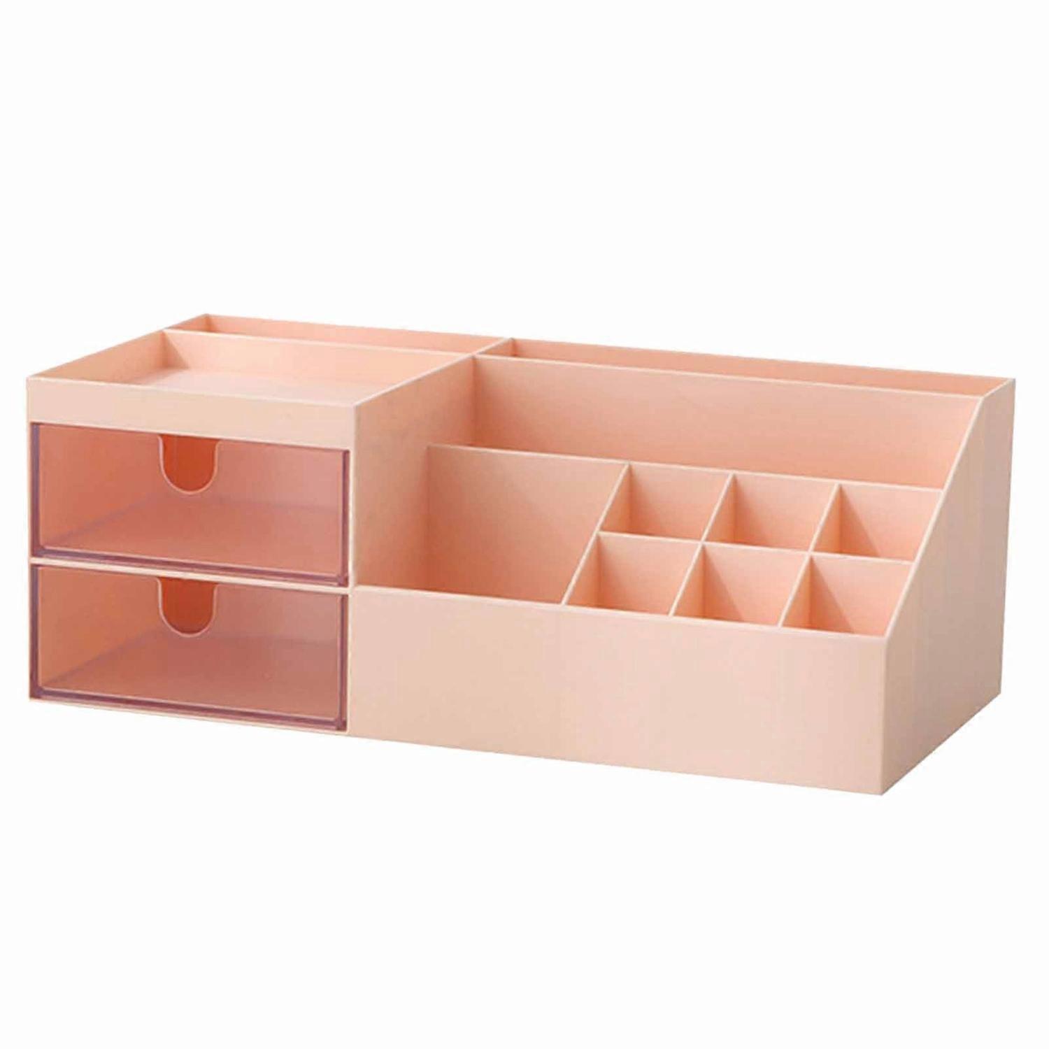 Makeup Organizer Large Capacity Multifunctional Cosmetic Storage Box with Drawers for Countertop Pin