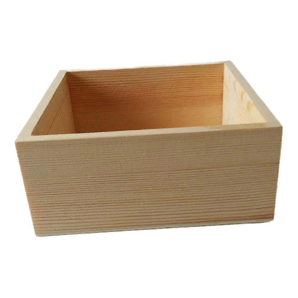 Bamboe Opbergdoos, 15 x 15 x 6,5 cm