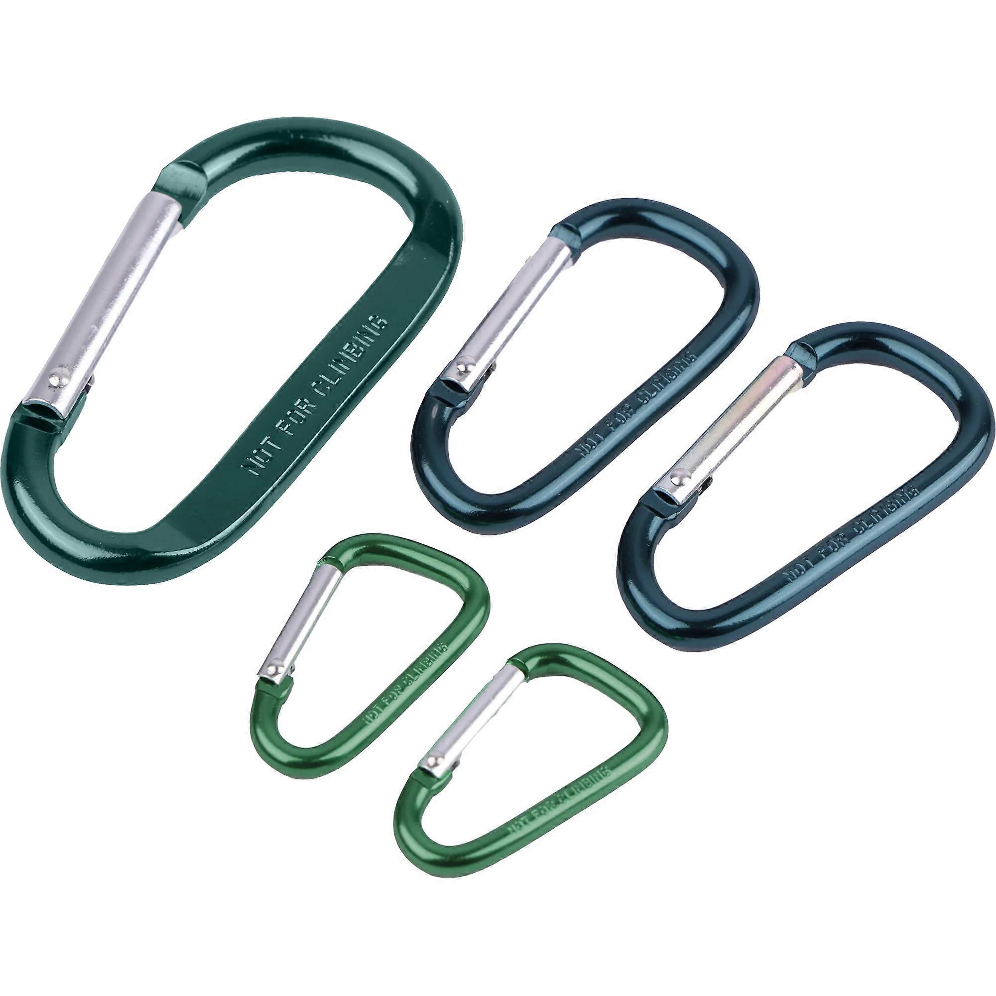 Coghlan's Multi Size Aluminum Carabiners 5-Pack