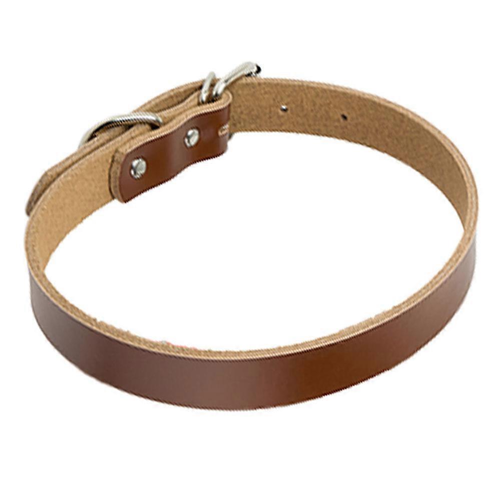 PU-nahkainen säädettävä koiran kaulapanta, puhdas väri