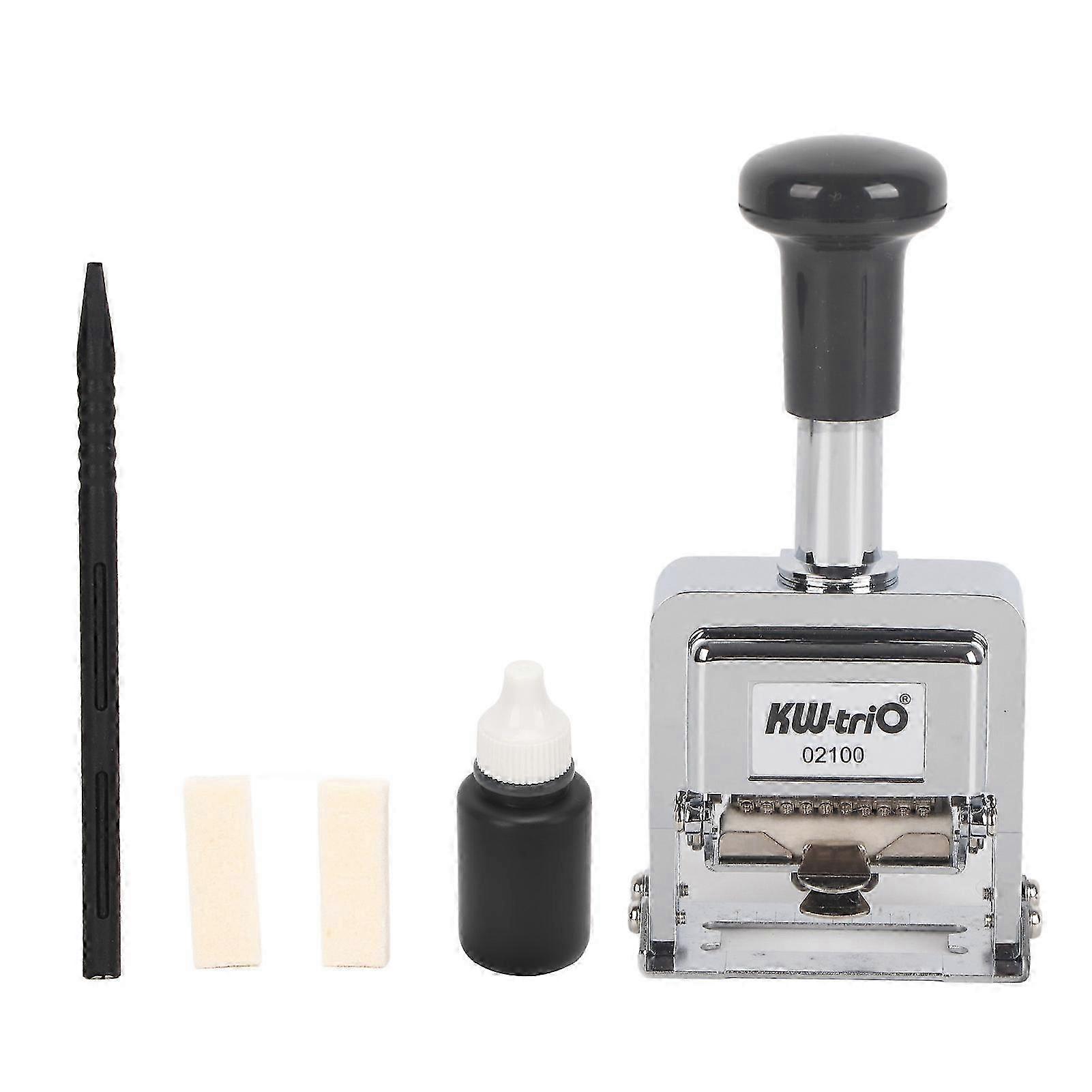 Number Stamp 10 Digit Handle Design Self Inking Automatic Numbering Stamp for Banking Medicine Accounting