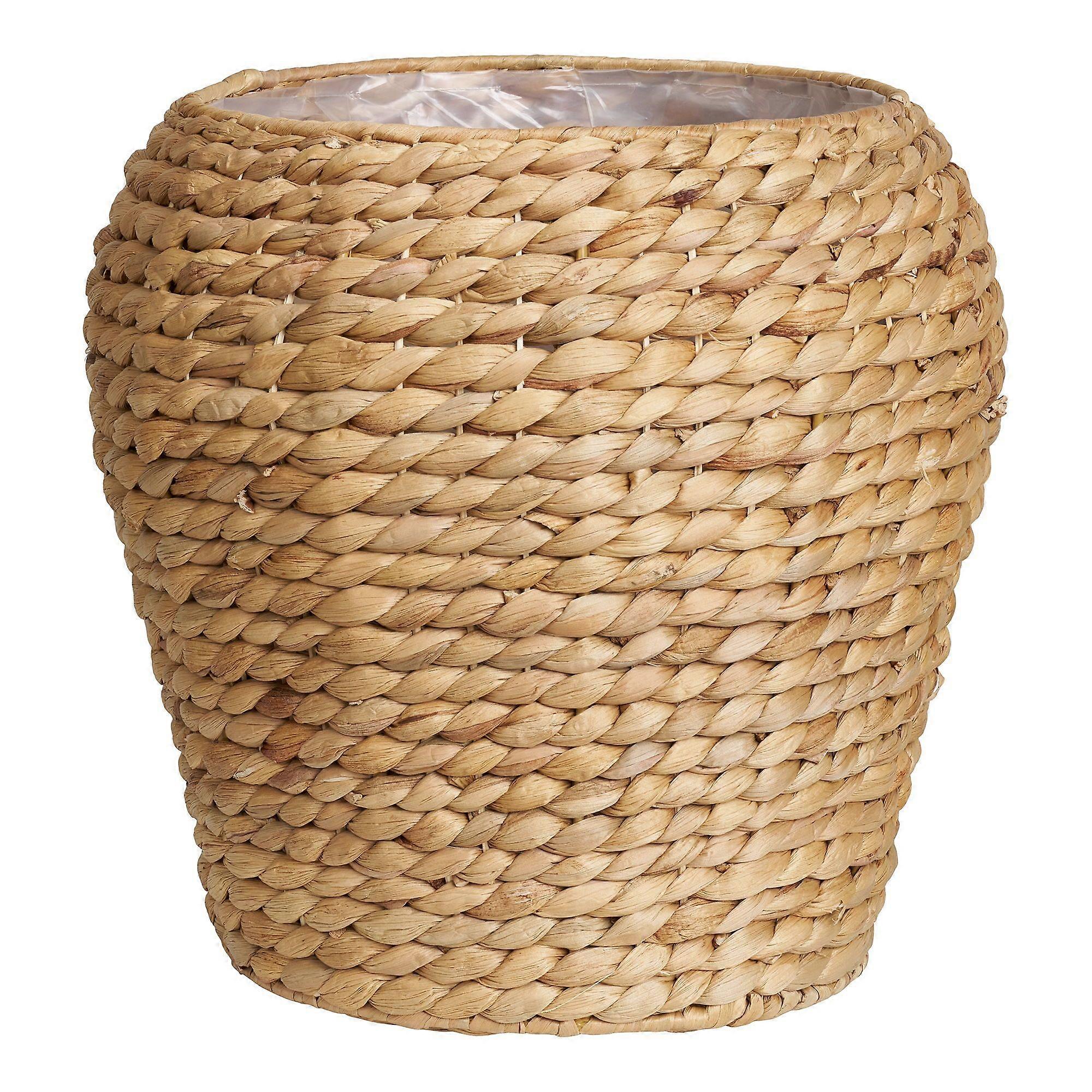 Natural water hyacinth basket Ø 34.5 x 34.5 cm