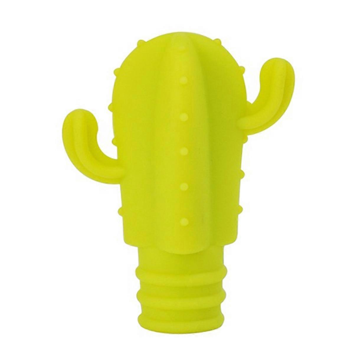 4pc Cactus Silicone Wine Stopper - Freshness Preserving Seal for Champagne & Red Wine Bottles,Bever