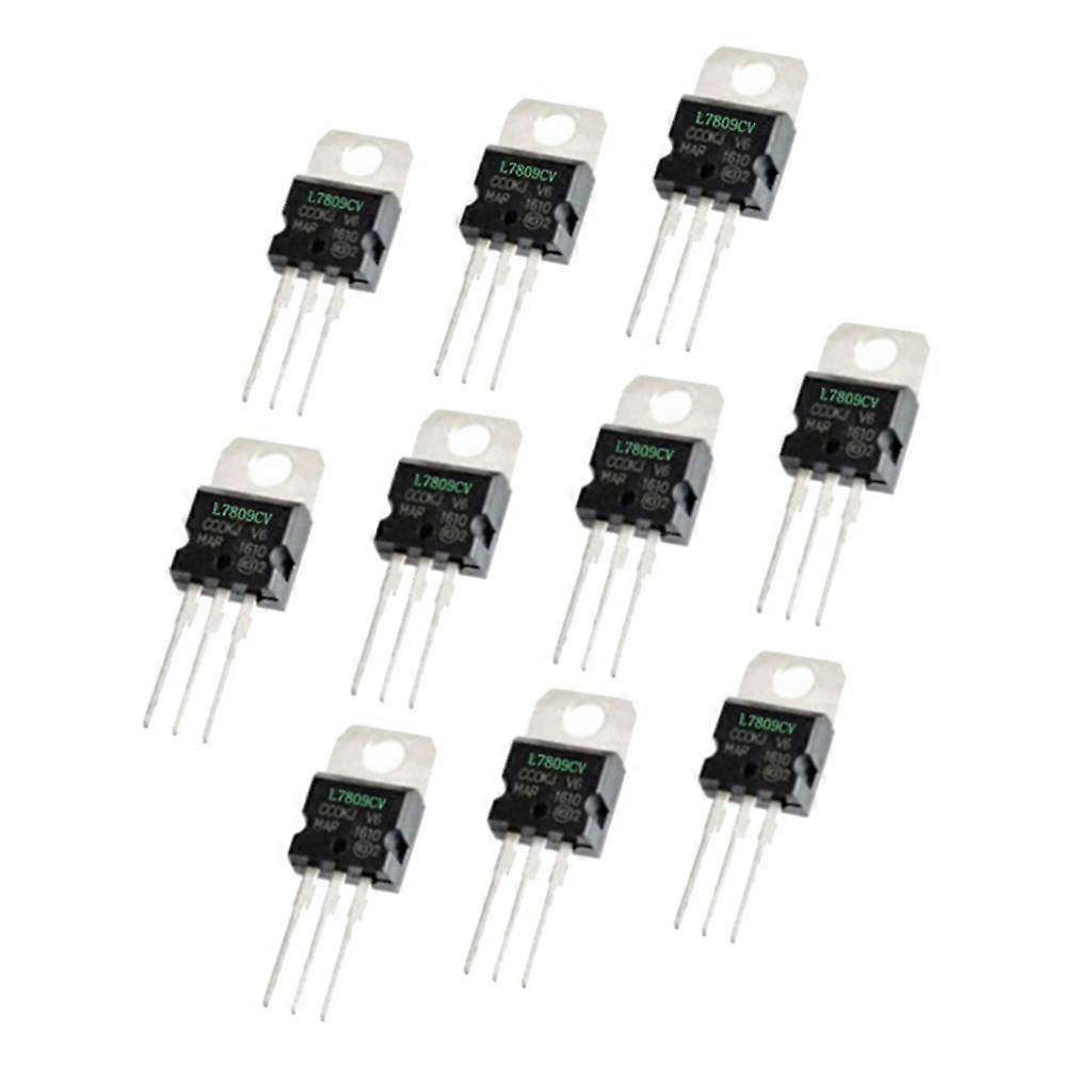 10 pieces TO-220 IC Terminals Voltage Regulator Spannungsregler L7809 Output
