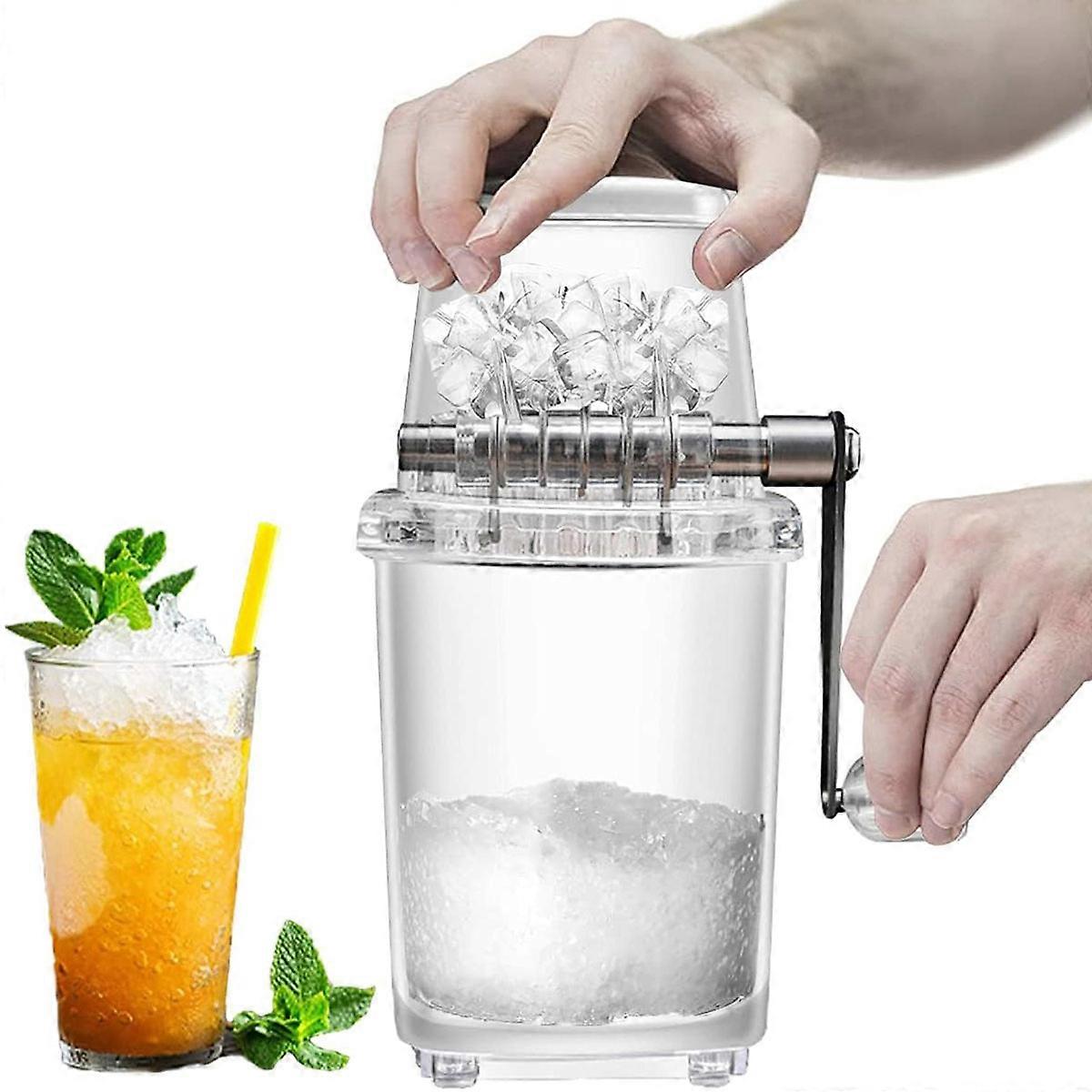 Manual ice Crusher Stainless Steel Small Manual ice Crusher for Drinks, Shaved ice