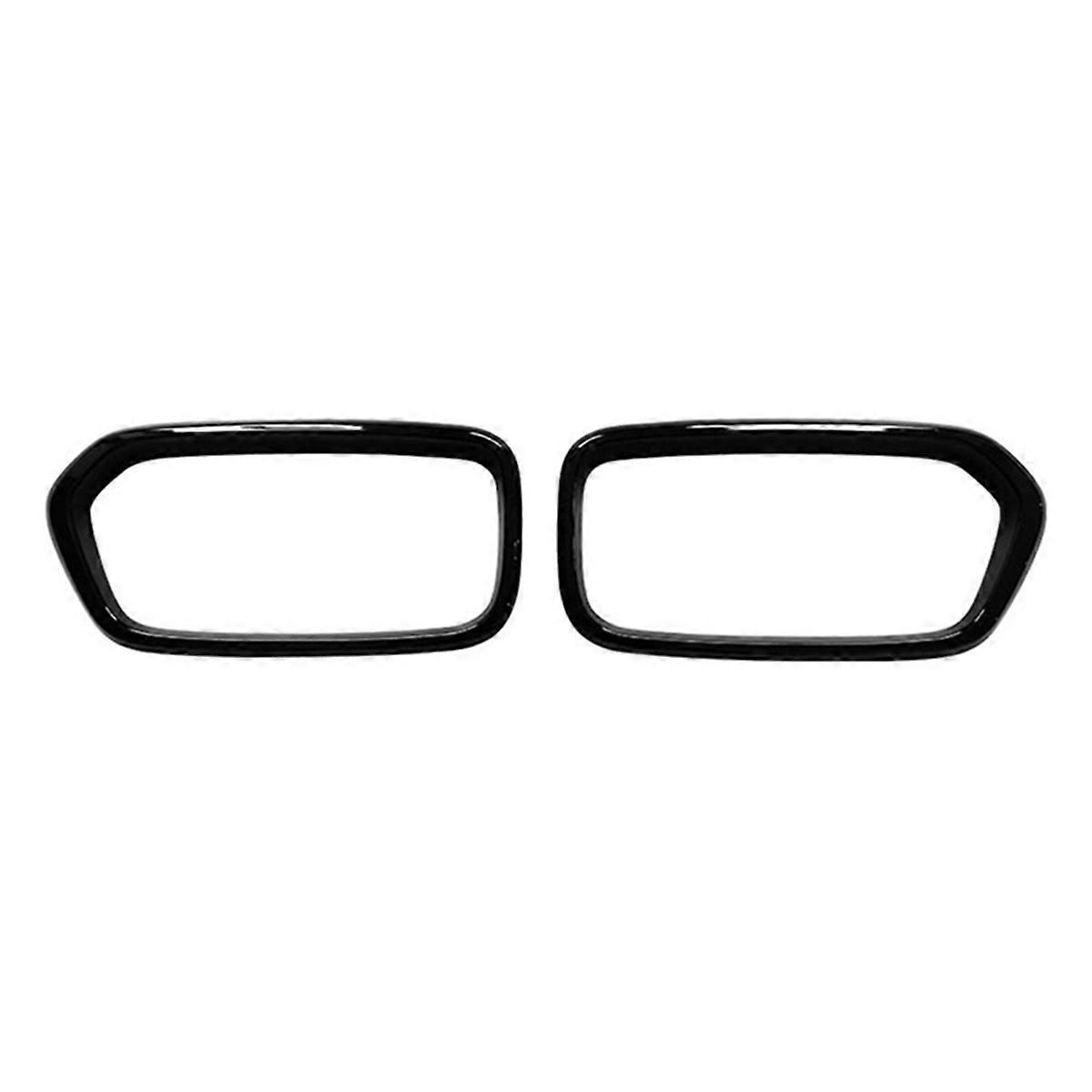 Front Bumper Grille Frame Cover Trim for Glossy Black