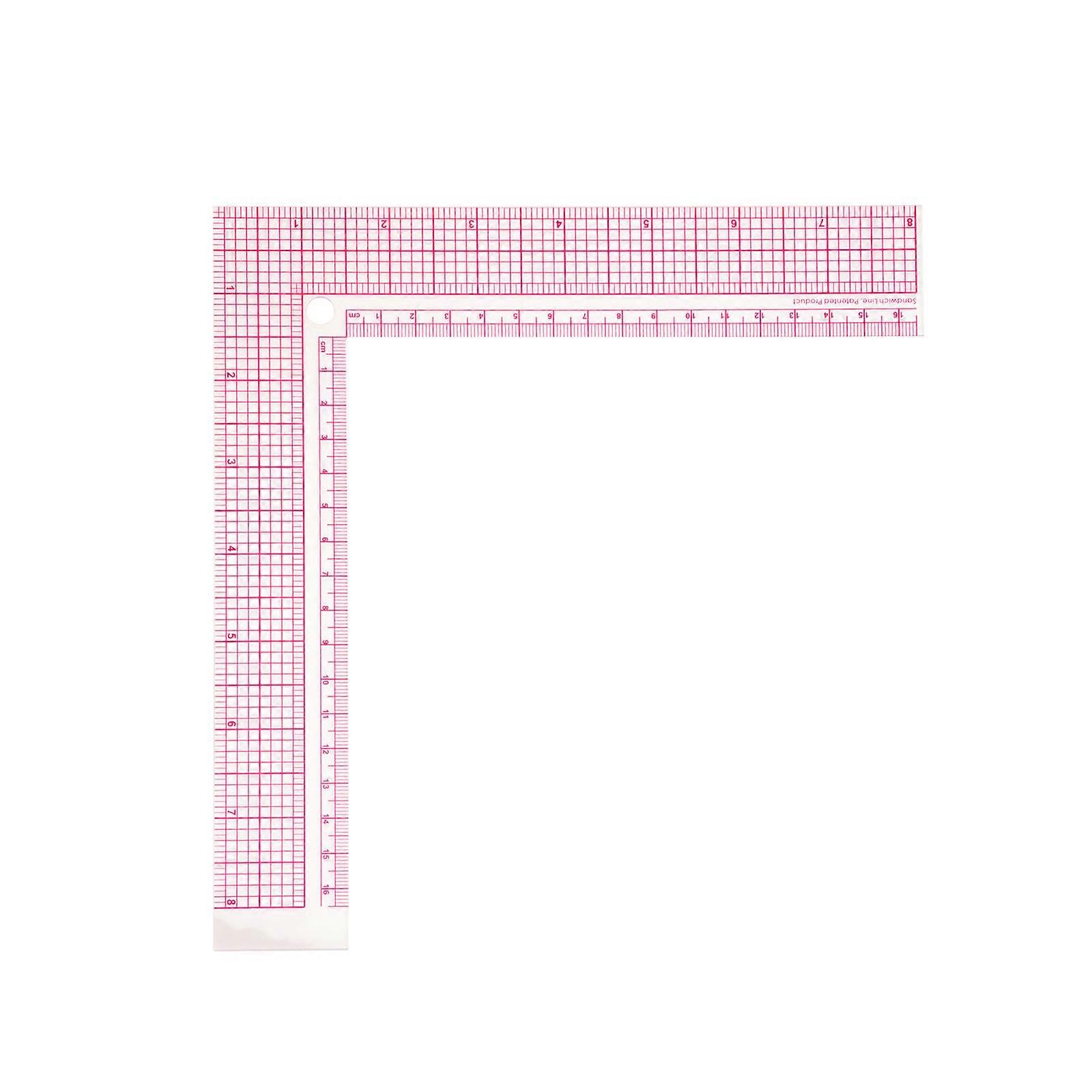 Universal Quilting Rule  with Easy To Read Markings Plastic Patchwork Rule  Sewing Rule  for Fabric & Paper Crafts
