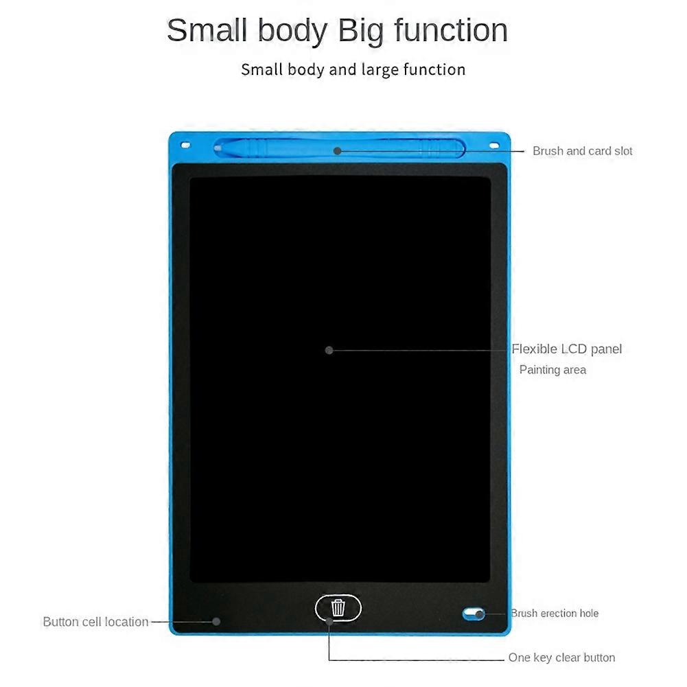 12 Inch LCD Drawing Board Suitable for Children'S Toys,(Monochrome) F