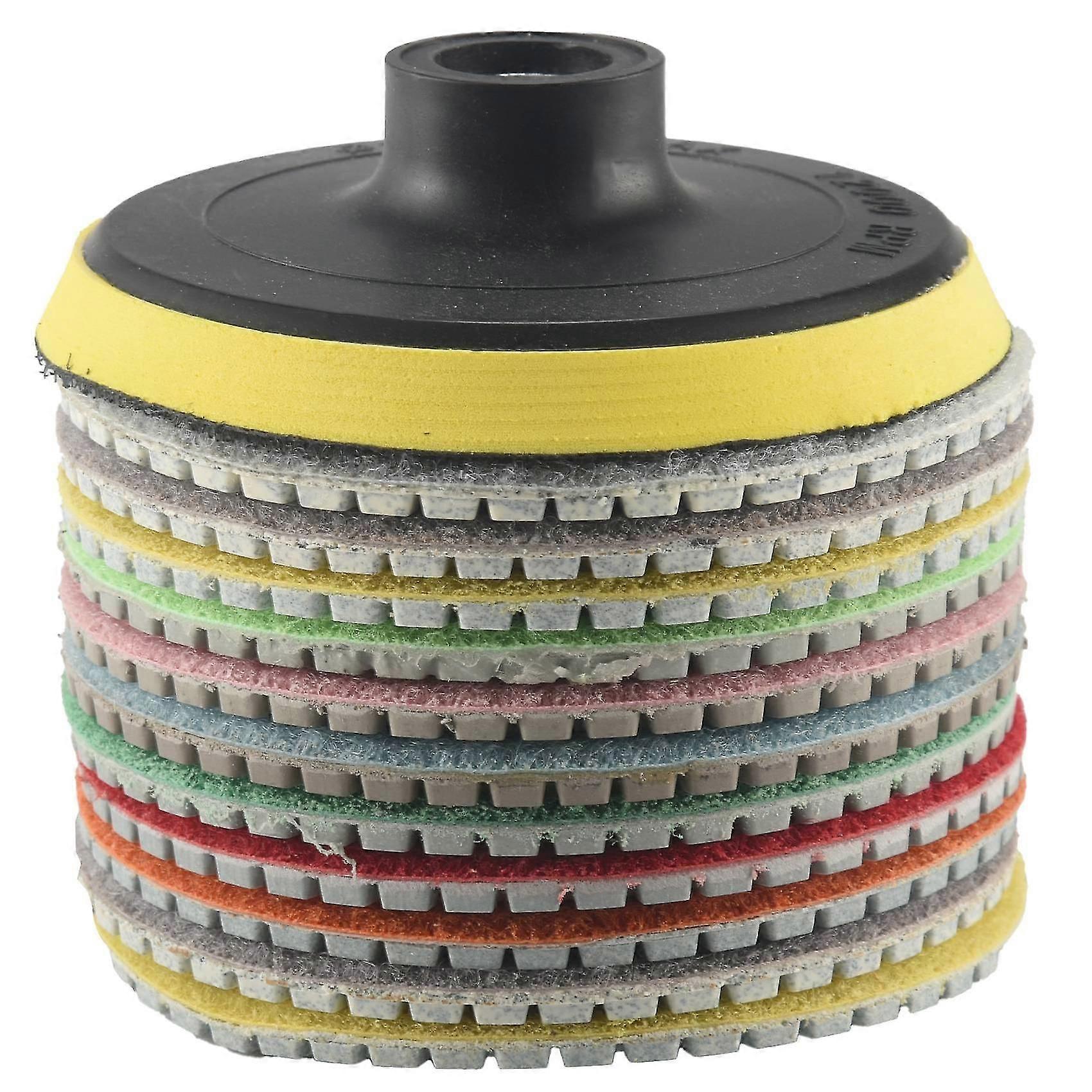 12 قطع أدوات جلخ الرطب الجاف الماس تلميع منصات الرملي القرص طاحونة للرخام الخرساني الحجري