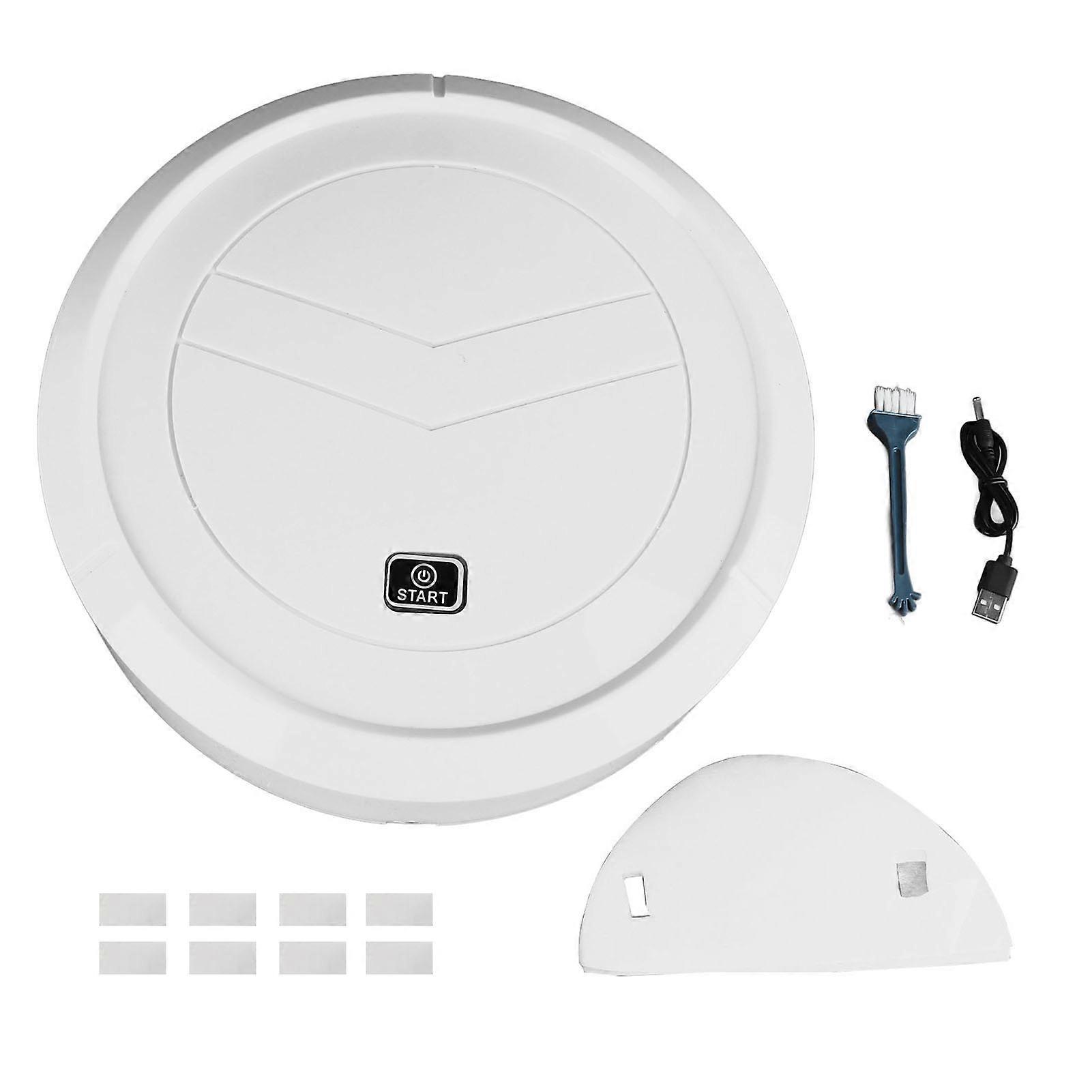Rechargeable Smart Robot Vacuum Cleaner with Strong Suction, Cordless Automatic Sweeper for Tiles, Hardwood Floors, Short Carpets