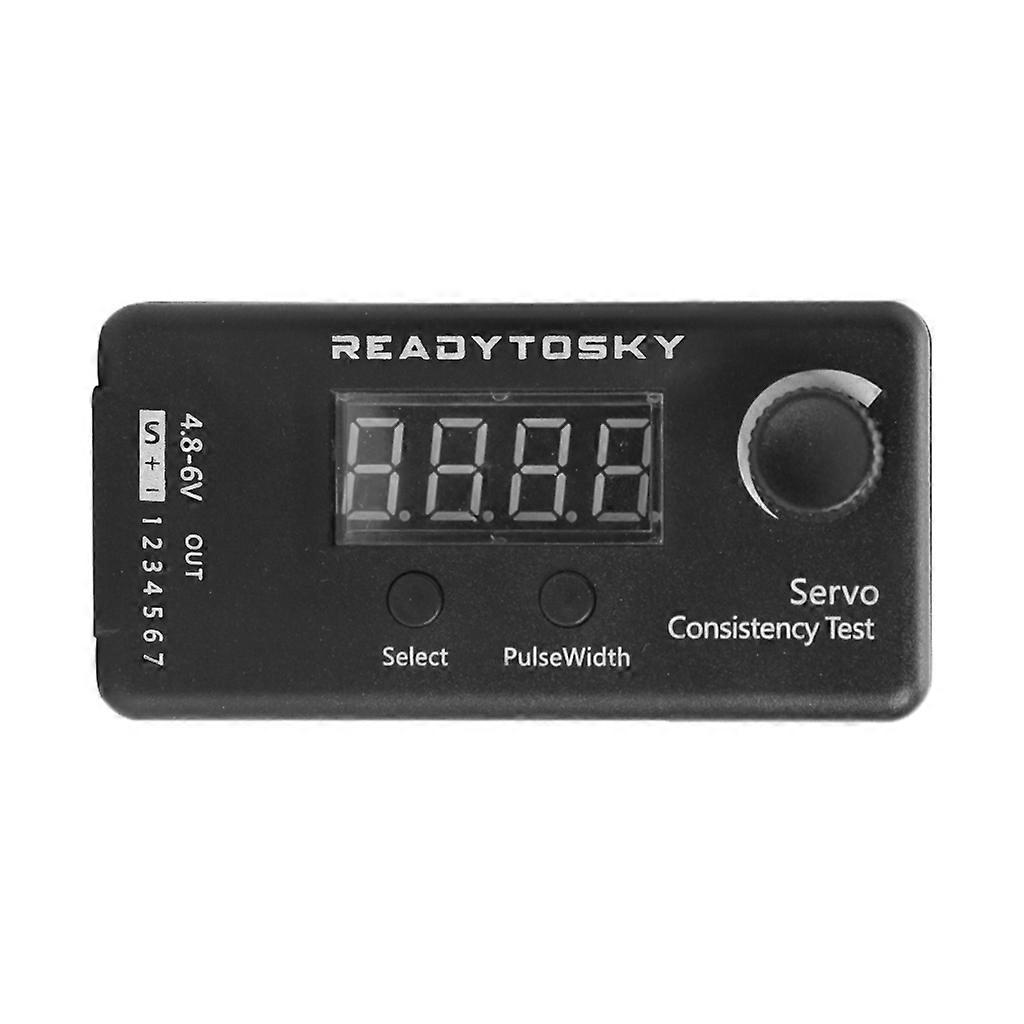 voor DC 4.8-6V Mini 3 Modes Digitale Servo/ESC Consistentie Tester Stuurinrichting Meting voor RC Helikopter Vliegtuig Auto Zwart