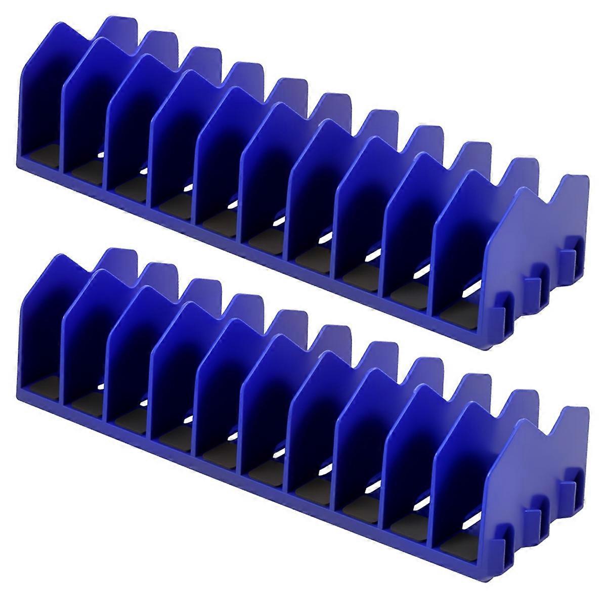 Tool Box Organizer, 10 Slots Plier Organizer Rack with Nonslip Rubber Base, Extendable Plier Holder