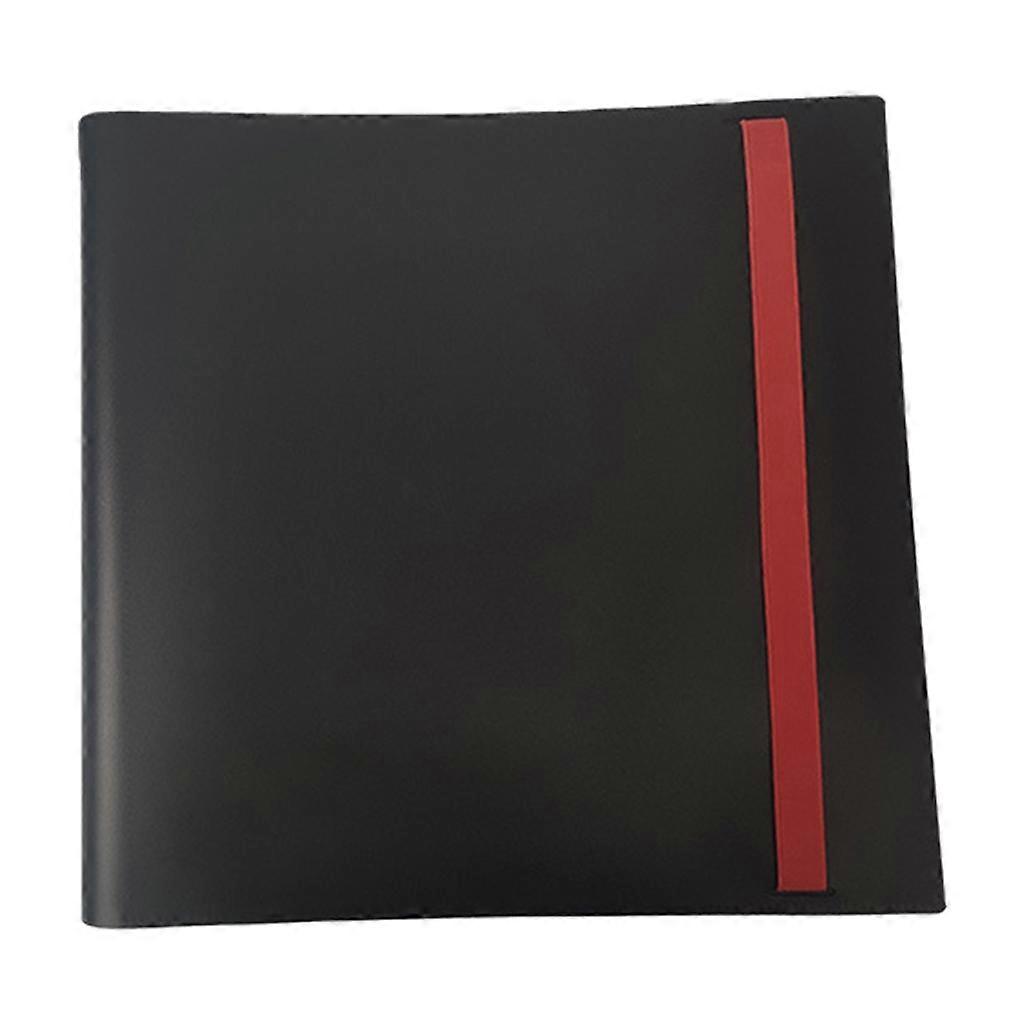 Waffle Pp Card Pocket Binder Durable Put Up to 480 Cards Black/red Card Storage Album Various Game Cards Large Capacity  Red