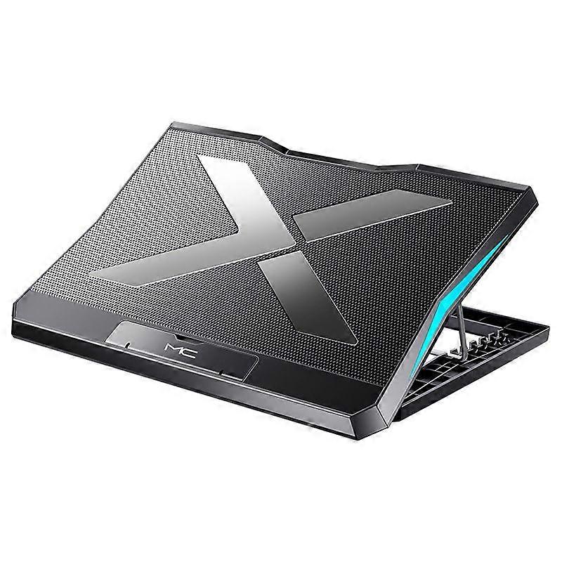 Foldbar bærbar basestativ til 12-17" notebook med seks køleblæsere 2xUSB
