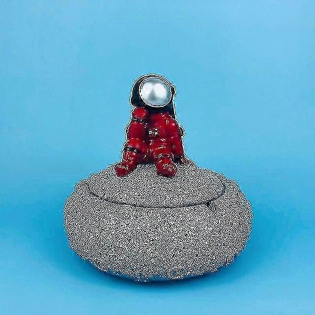 Ashtrays Astronaut Ashtray Tobacco Ash Box Container Space Dream Home Office Bar Desktop Ornament