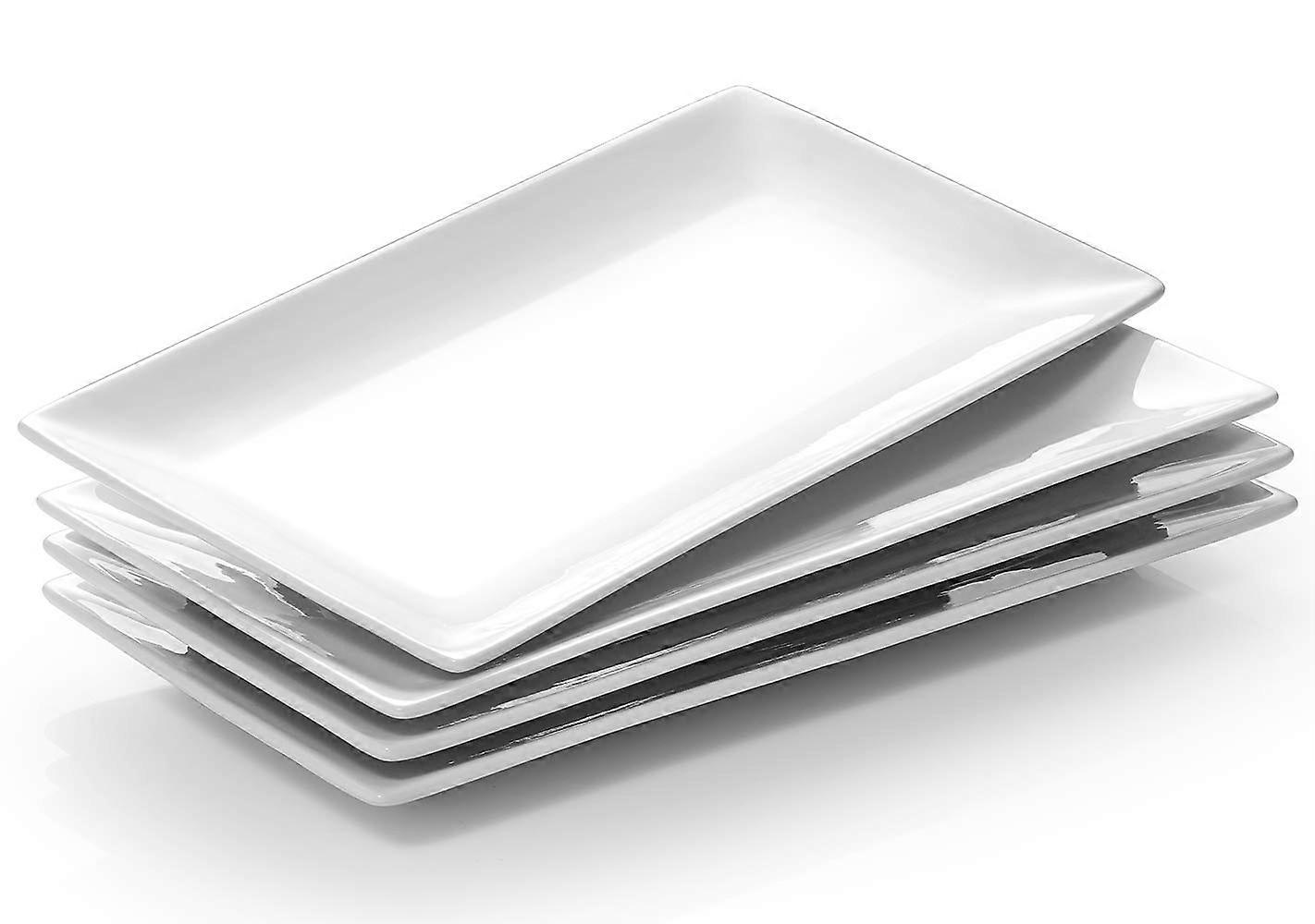 4 Set White Plates Party for and Wedding Tableware