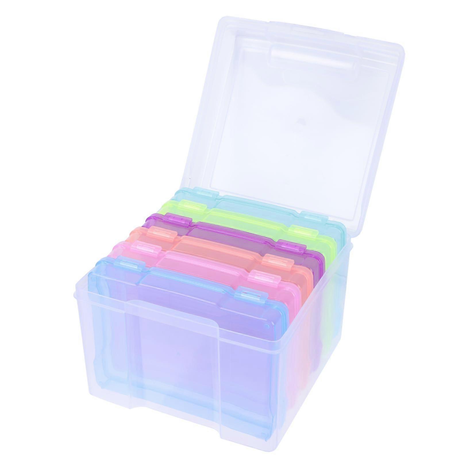 Cabinet Organizers and Storage Box - Multifunctional 12 Inch Photo Storage Case with Dividers for Picture Box Storage