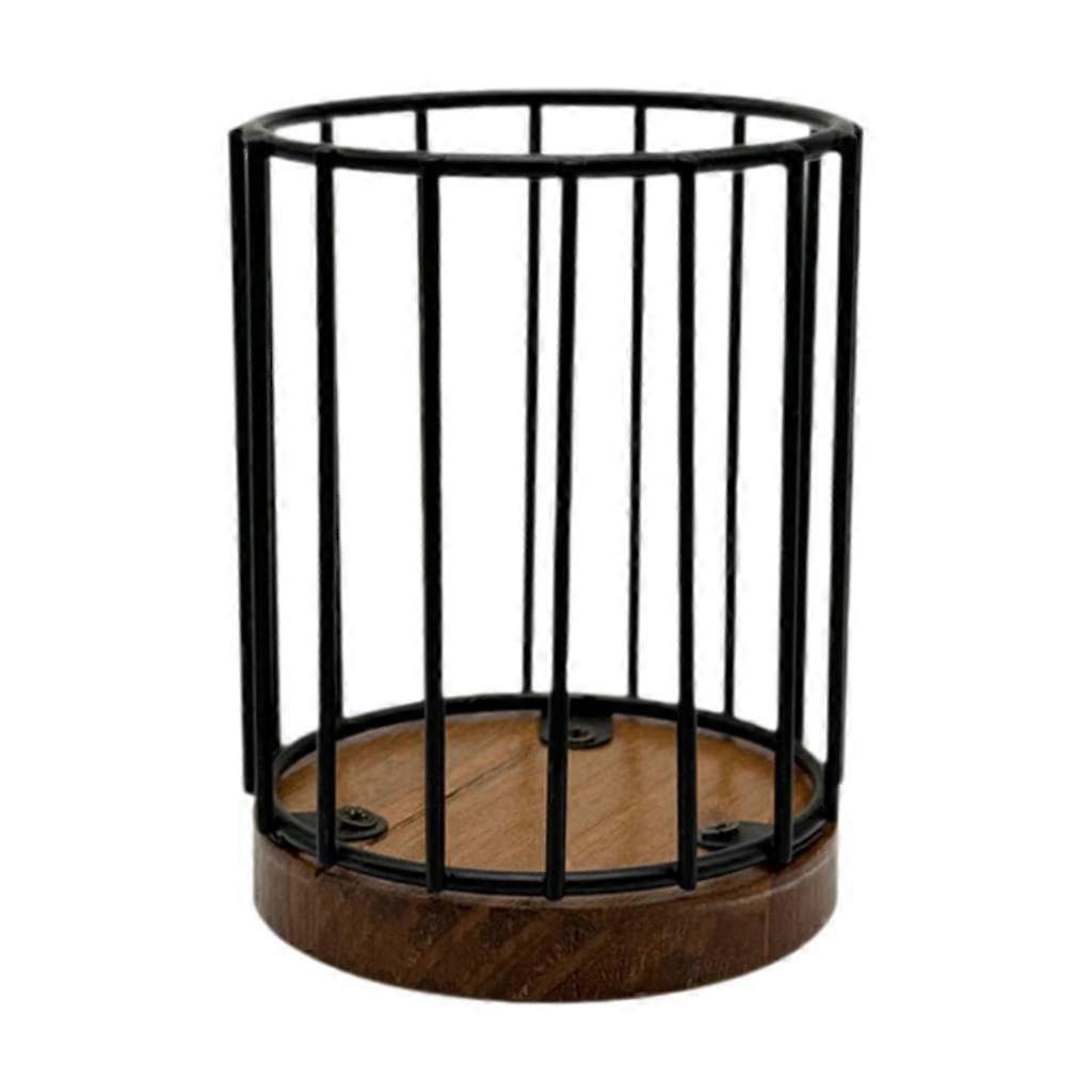 Coffee Filter Holder Basket Container for Kitchen Countertop, Stainless Steel, Fits Standard Size Filters, Modern Design