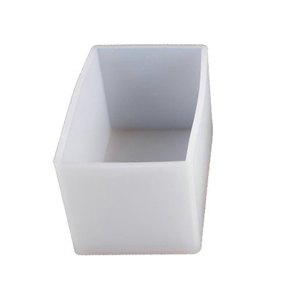 Cuboid Silicone Mold Soap Resin Epoxy Cake Mould Pendant Casting DIY Making Tool  Clear 50X85mm