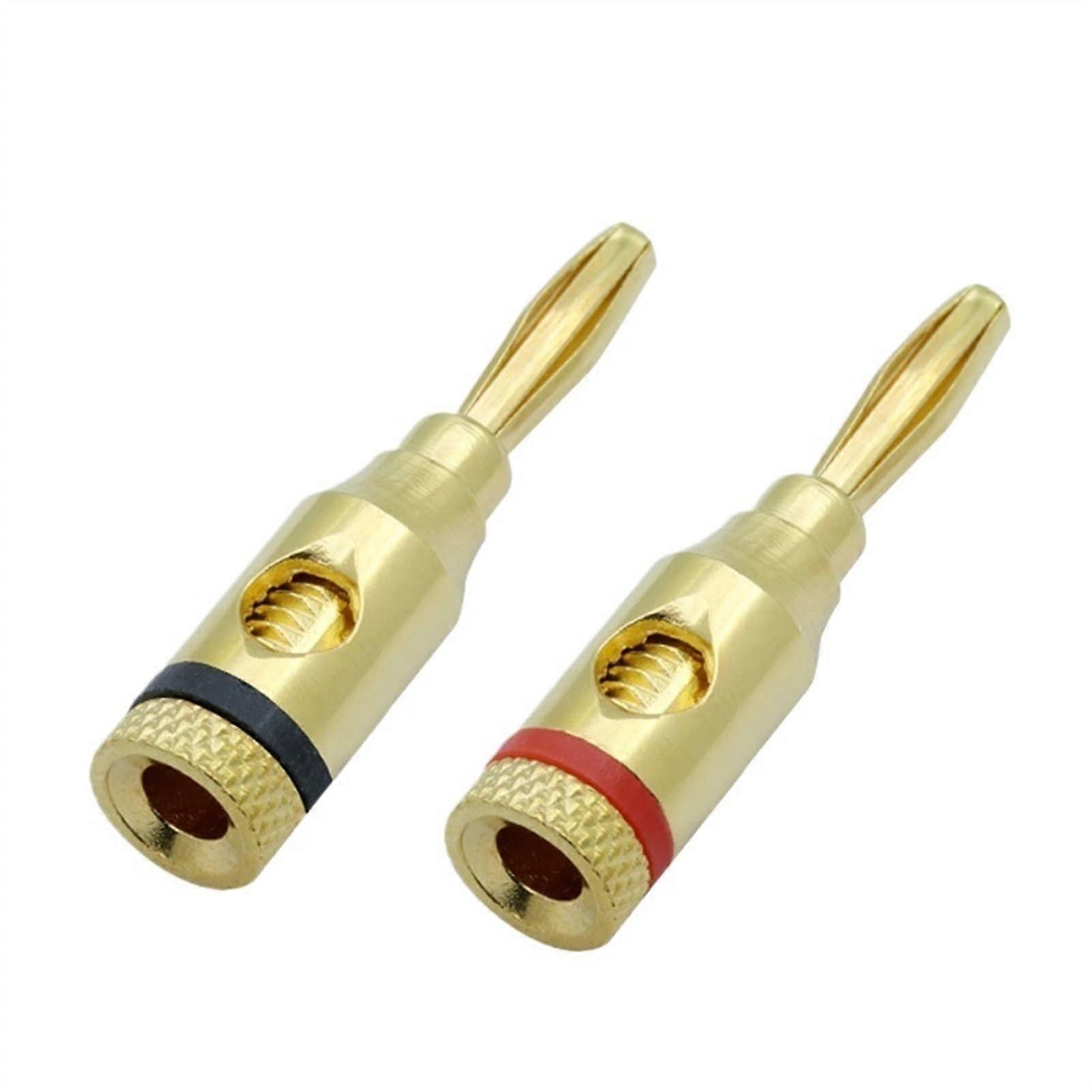 5Pair/10pcs Banana Plug Connector Banana Connector for Audio Video Amplifier Speaker Cable Jack