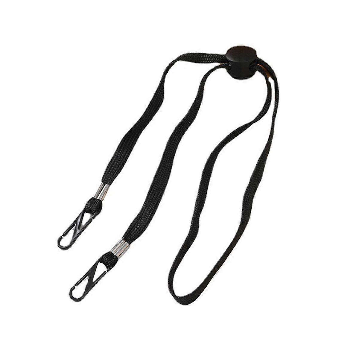 Flexible Adjustable Hat Strap Windproof Chin Cord with Clips