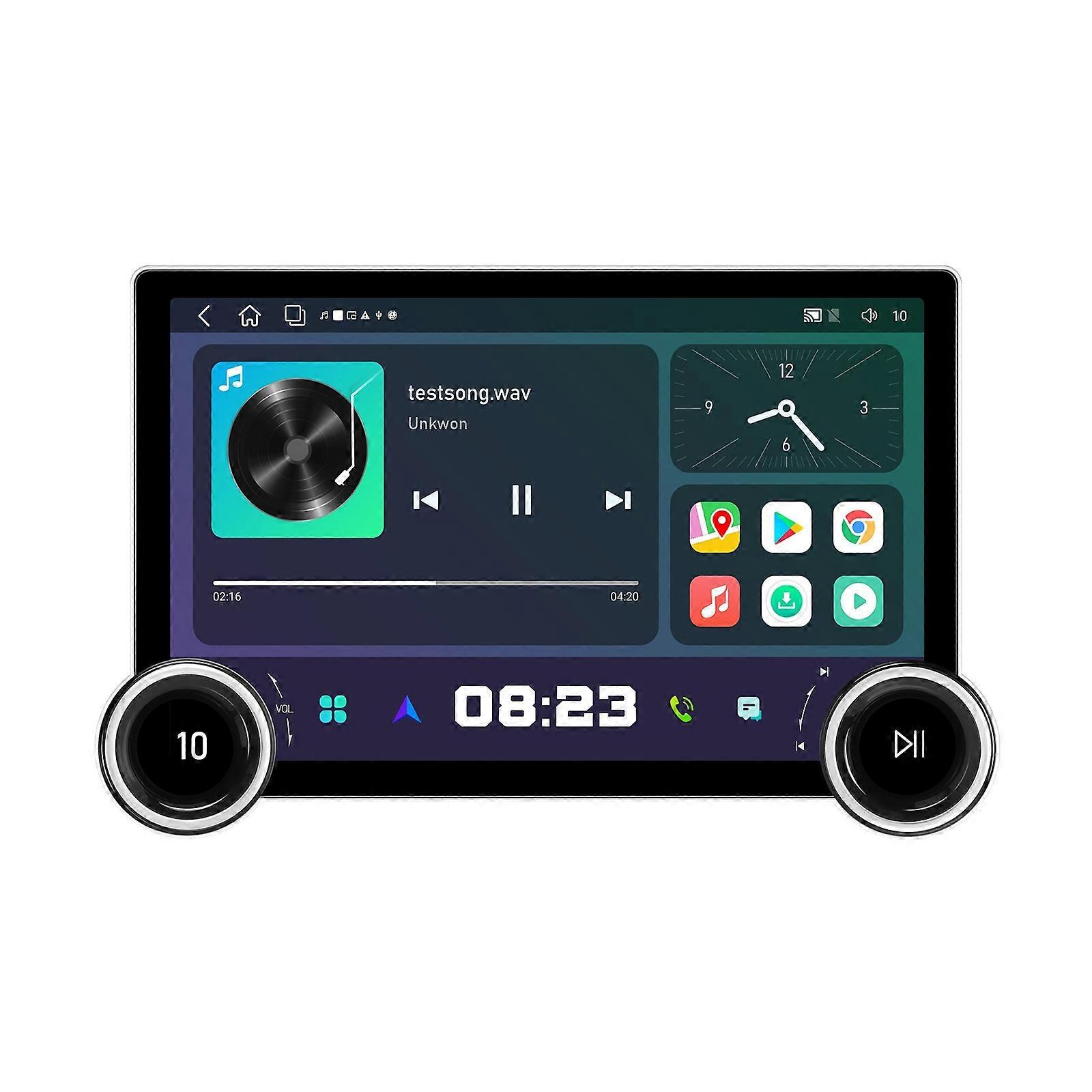 11.8 Inch 4+64G Dual Knob Player Android Large Screen Navigation Wireless CarPlay Reversing Image 11.8 Inch Dual Knob