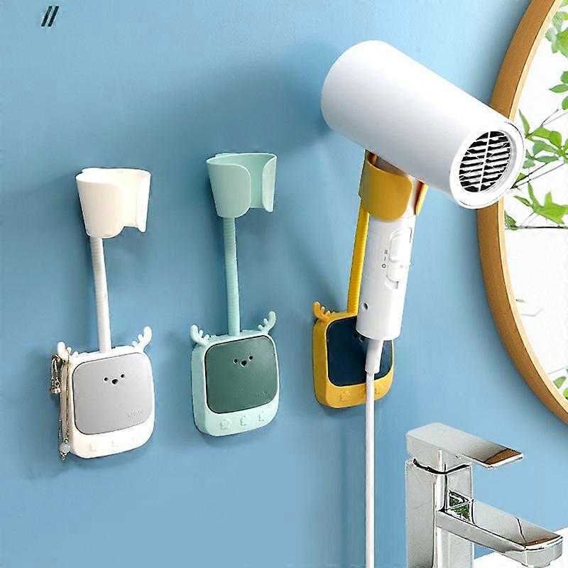 Hands Free Fixed Air Duct Wall Mount Hair Dryer Bracket