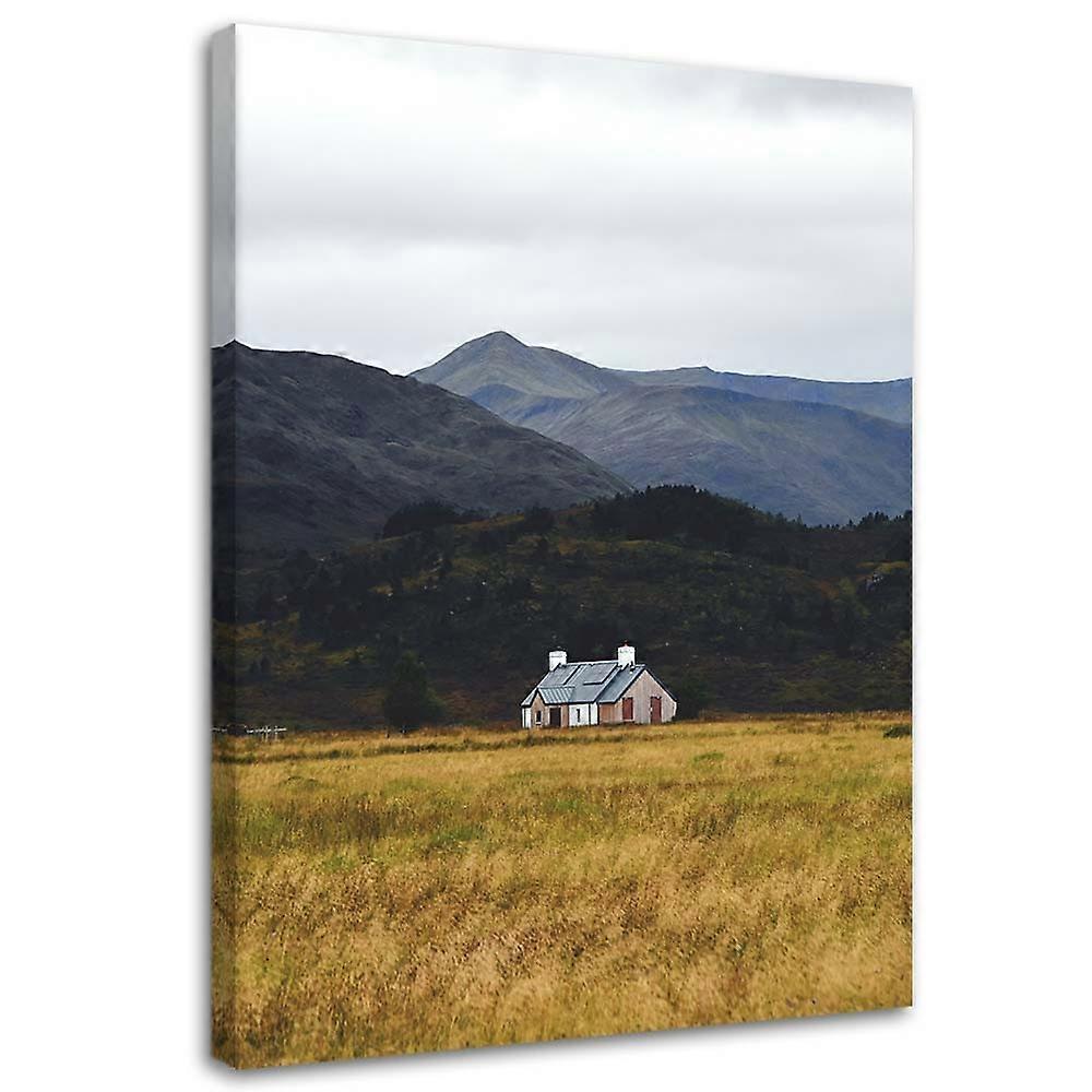 Imprimare pe pânză, Casă la munte - 40x60