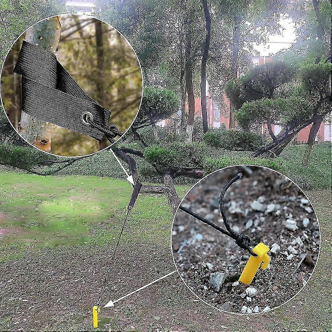 Tree Stake Kit With Hammer,tree Straight Anchoring With Straps&rope For 3 Young Tree Protection,for