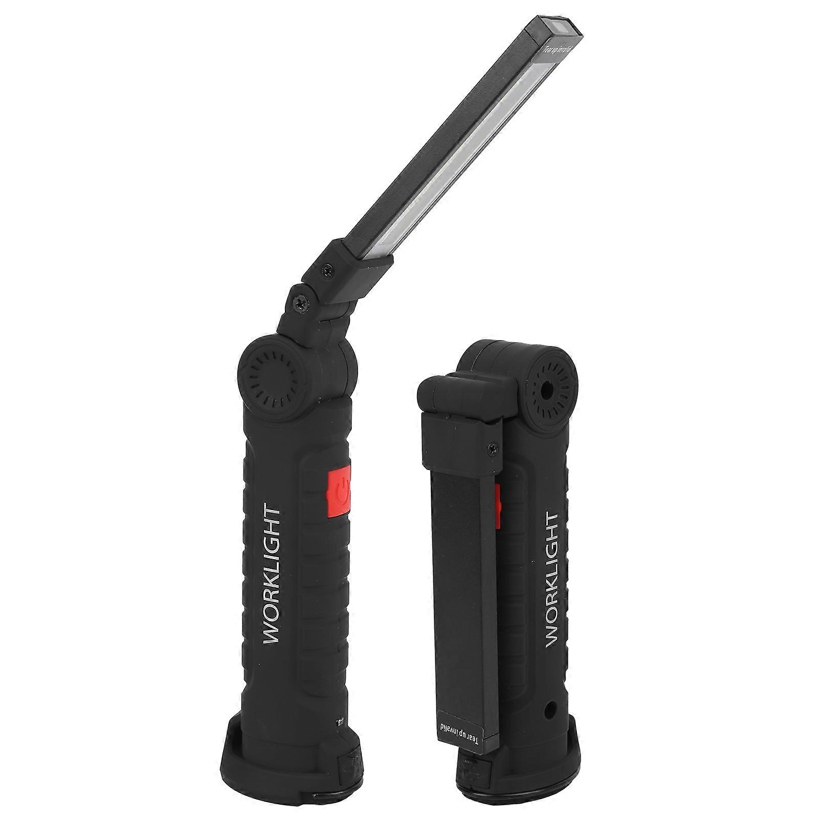 DTCY Rechargeable USB Flashlight Multifunctional Folding Work Light COB LED Camping Flashlight