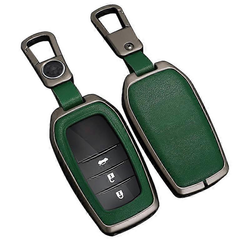 for Toyota Key Fob Cover, LeatherZinc Alloy Key Fob Case for Camry, Venza