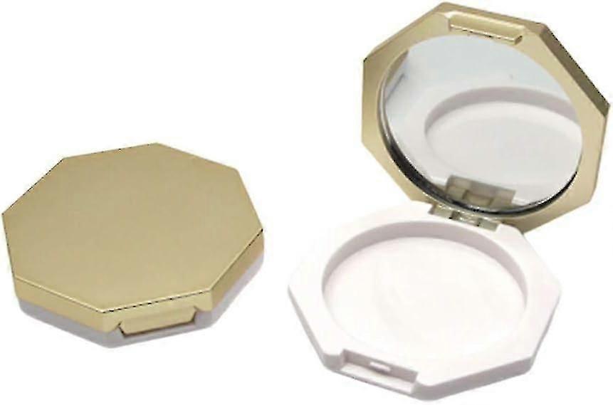Round Mirror Cheek Tint 2pcs Empty Blusher Replacement Container