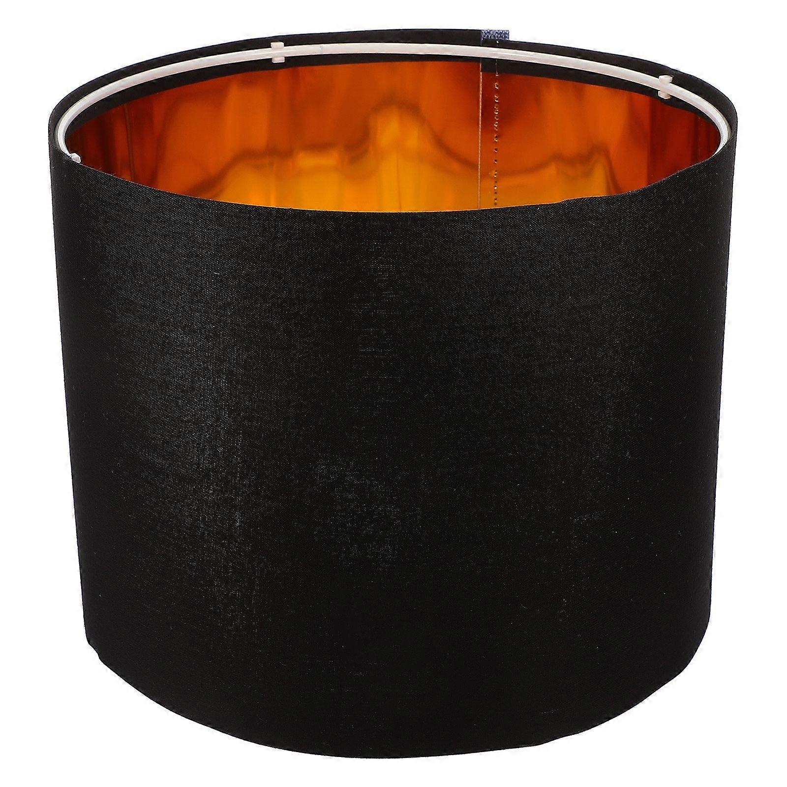 Round Lampshade Linen Fabric Pendant Lamp Shade Decorative Table Light Shade