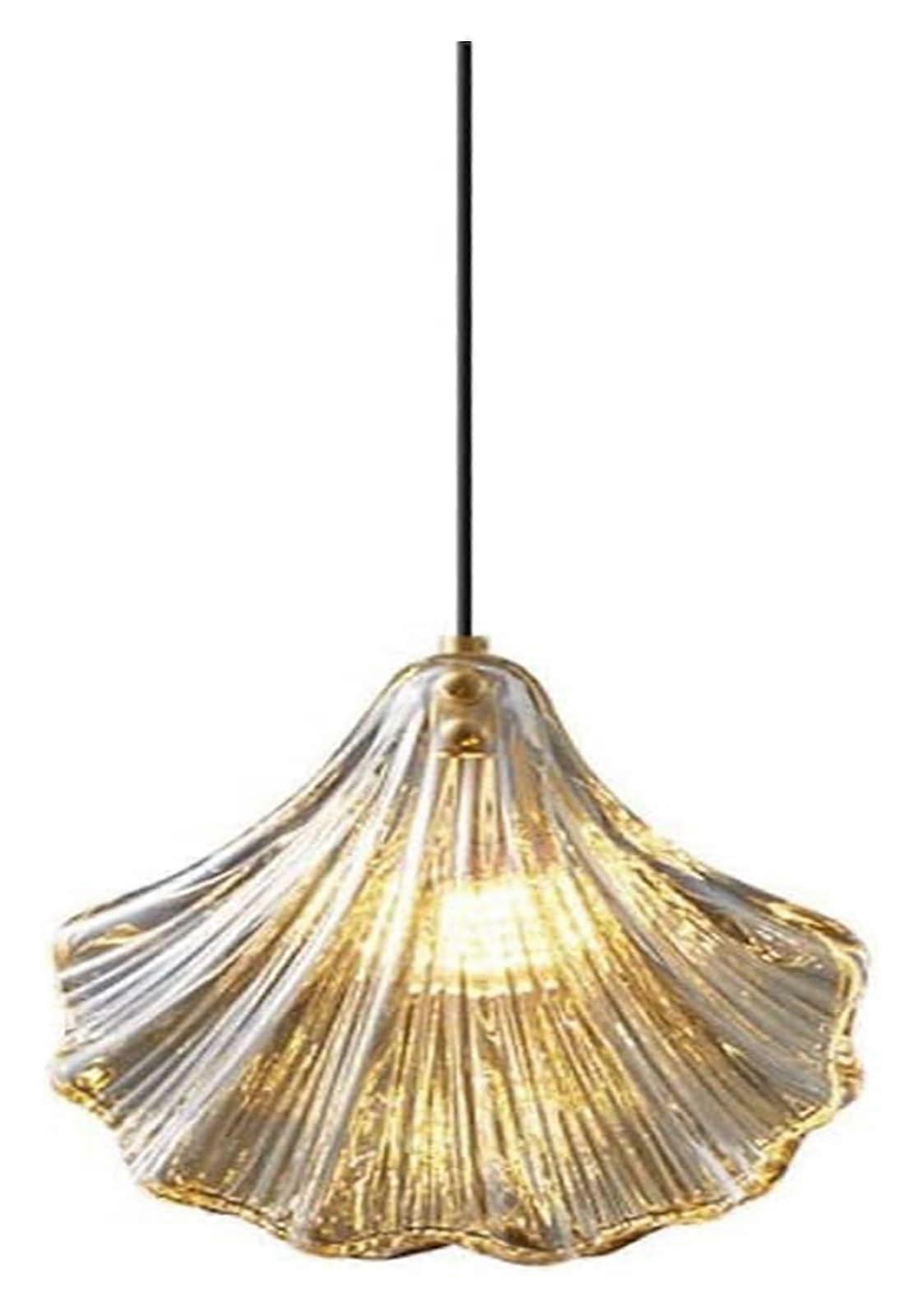 Chandeliers Creative Design Hand Pressed Shell Pendant Lamp for Bedside Hanging Light Fixtures